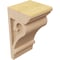 Ekena Millwork 5"W x 5"D x 10"H Wide Mayflower Rough Cedar Woodgrain TimberThane Corbel, Primed Tan CORUR05X05X10MAYRCPR - alternate 6